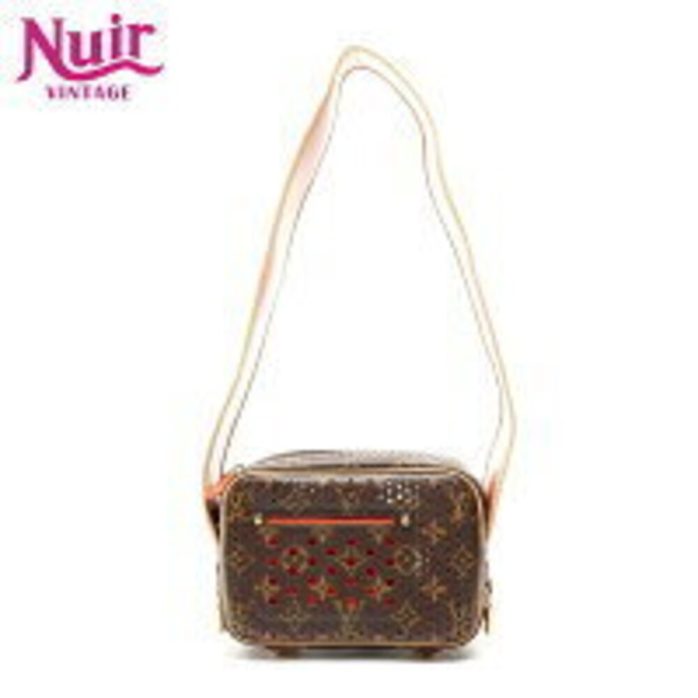 Louis Vuitton Monogram Perfo Trocadero Shoulder Bag Brown